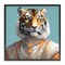 Stupell Industries Sir Prince Tiger Framed Giclee Wall Art Design by Elizabeth Medley